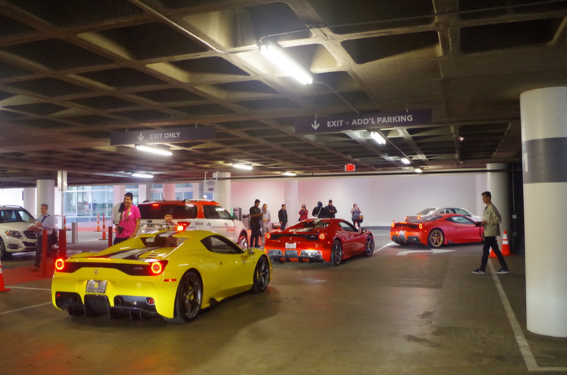 Illustration for article titled Supercars Took Over A Garage To Welcome The $1.9 Million Lamborghini Centenario